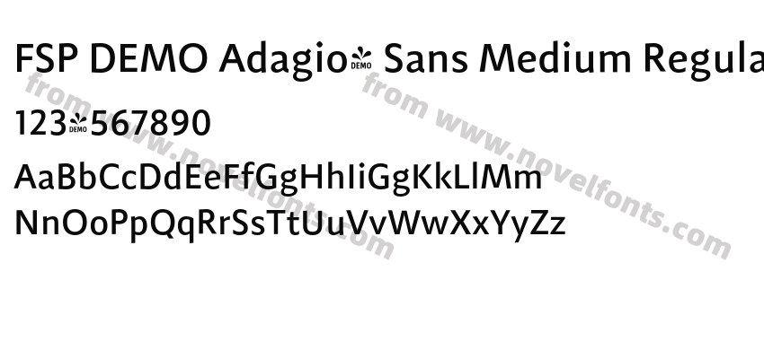 FSP DEMO Adagio_ Sans Medium RegularPreview