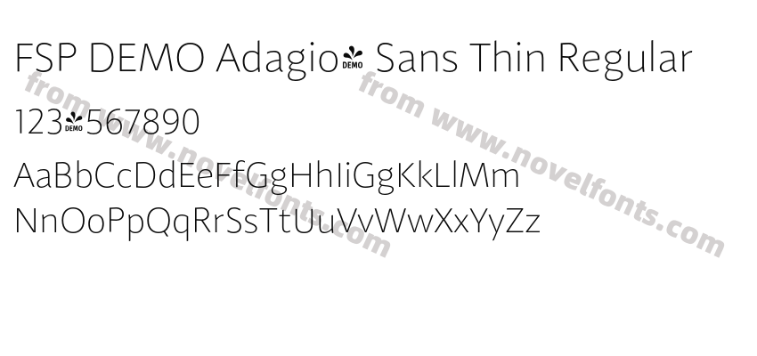 FSP DEMO Adagio_ Sans Thin RegularPreview