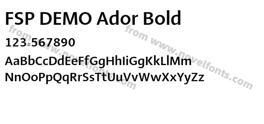 FSP DEMO Ador BoldPreview
