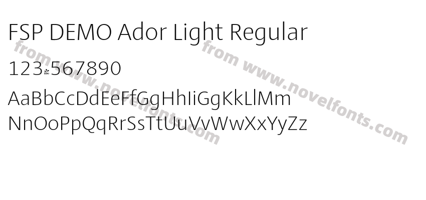FSP DEMO Ador Light RegularPreview