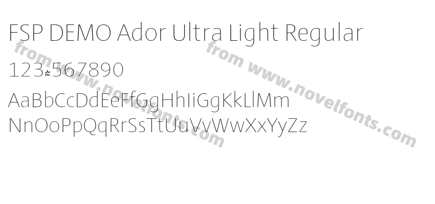 FSP DEMO Ador Ultra Light RegularPreview