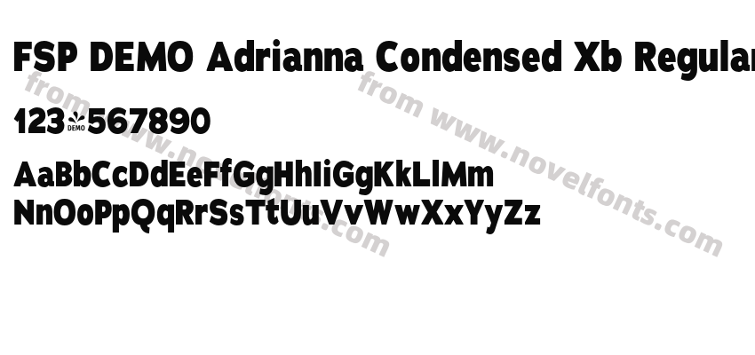 FSP DEMO Adrianna Condensed Xb RegularPreview