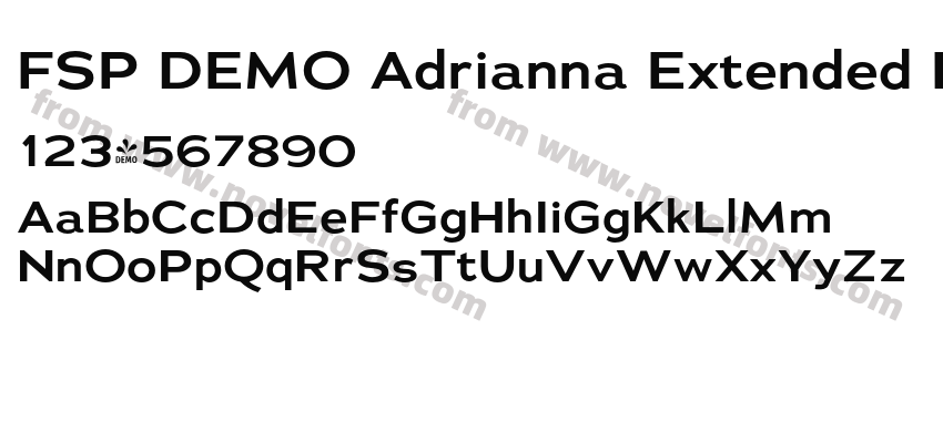 FSP DEMO Adrianna Extended Lt BoldPreview