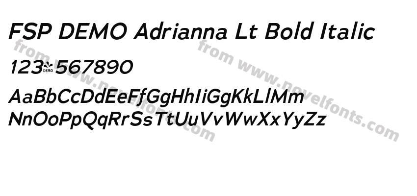 FSP DEMO Adrianna Lt Bold ItalicPreview