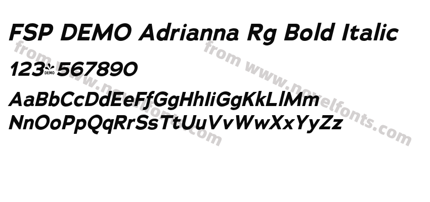 FSP DEMO Adrianna Rg Bold ItalicPreview