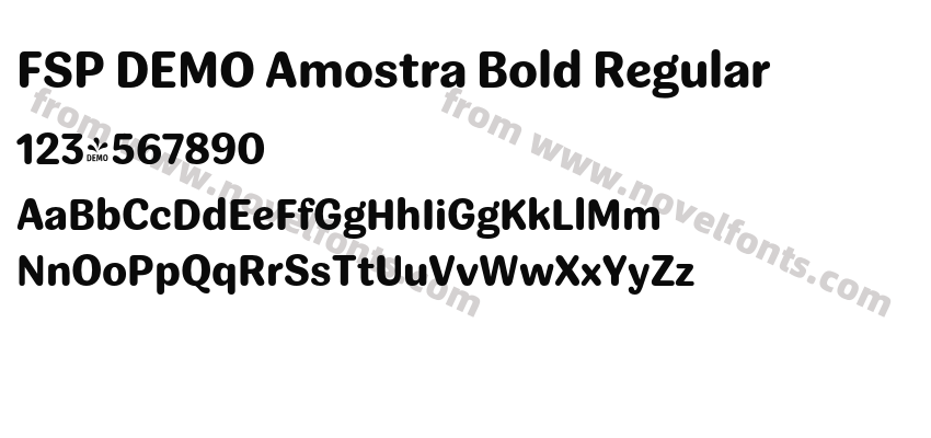 FSP DEMO Amostra Bold RegularPreview