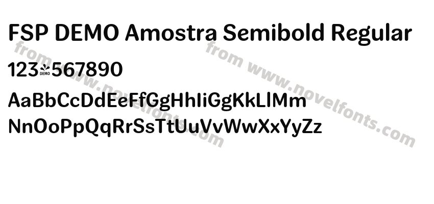 FSP DEMO Amostra Semibold RegularPreview