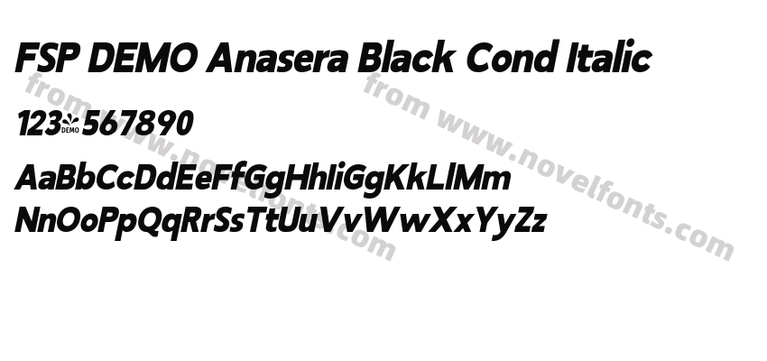 FSP DEMO Anasera Black Cond ItalicPreview
