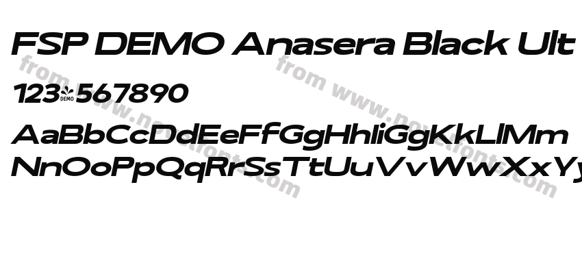 FSP DEMO Anasera Black Ult Exp ItalicPreview
