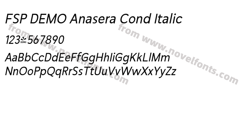 FSP DEMO Anasera Cond ItalicPreview