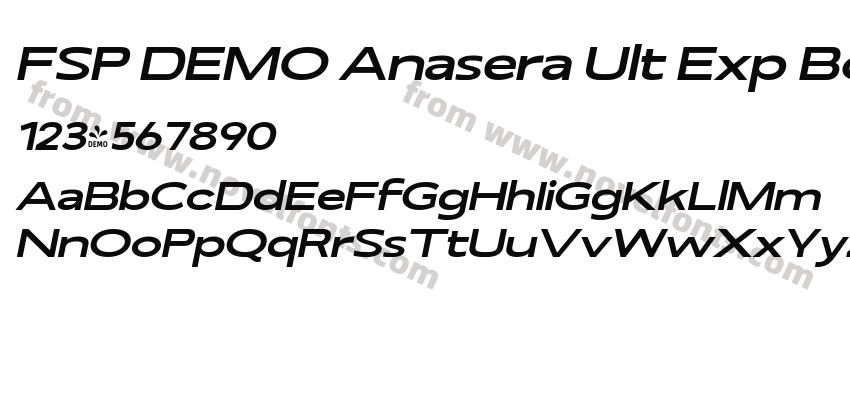 FSP DEMO Anasera Ult Exp Bold ItalicPreview