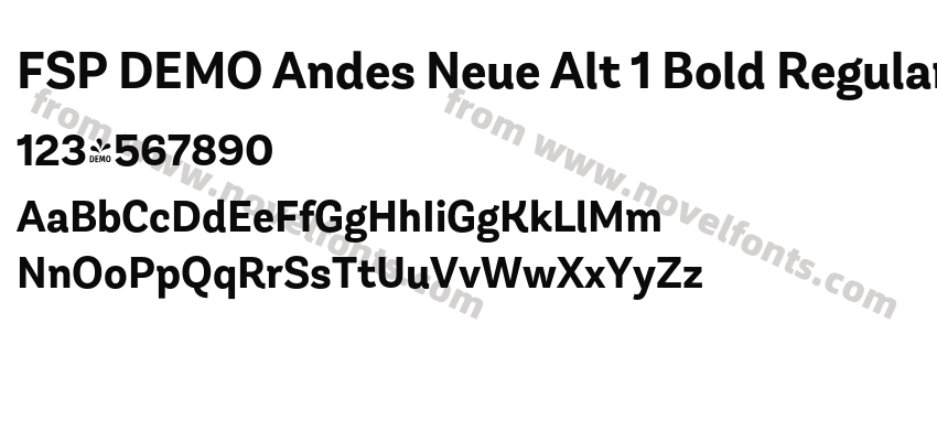 FSP DEMO Andes Neue Alt 1 Bold RegularPreview