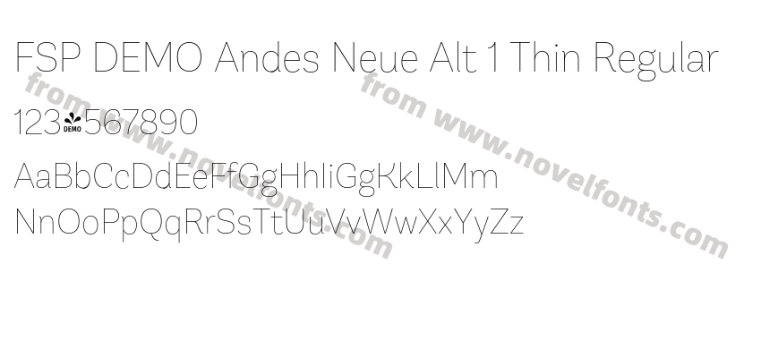 FSP DEMO Andes Neue Alt 1 Thin RegularPreview