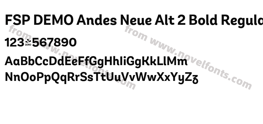 FSP DEMO Andes Neue Alt 2 Bold RegularPreview