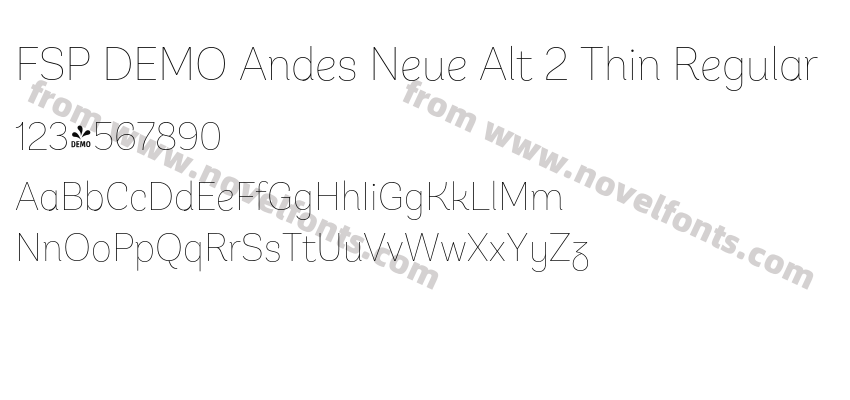 FSP DEMO Andes Neue Alt 2 Thin RegularPreview