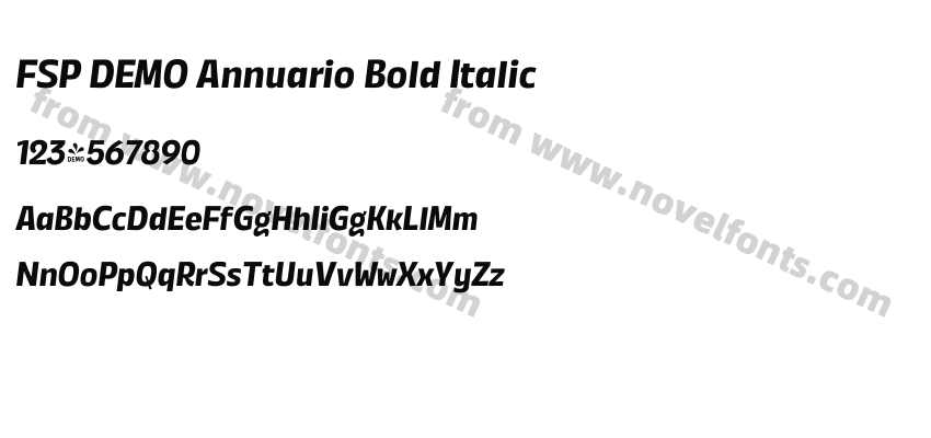 FSP DEMO Annuario Bold ItalicPreview