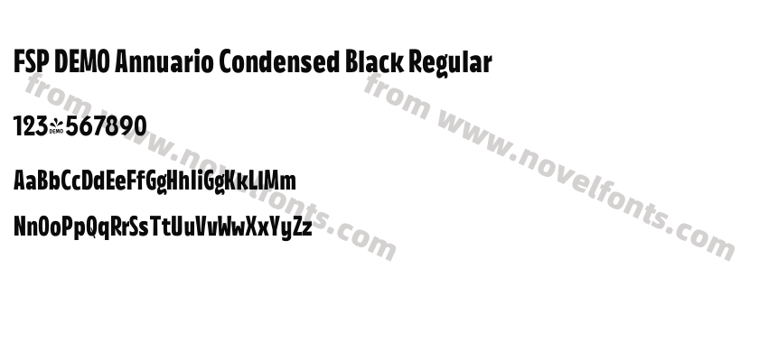 FSP DEMO Annuario Condensed Black RegularPreview