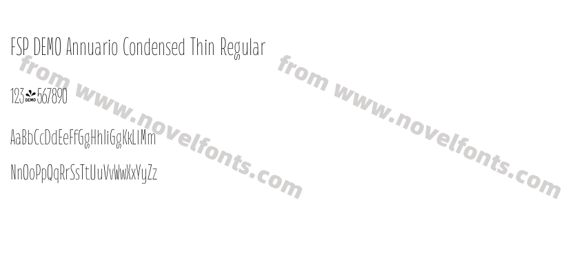 FSP DEMO Annuario Condensed Thin RegularPreview