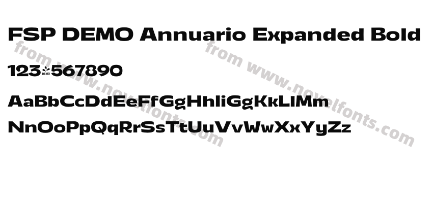 FSP DEMO Annuario Expanded BoldPreview