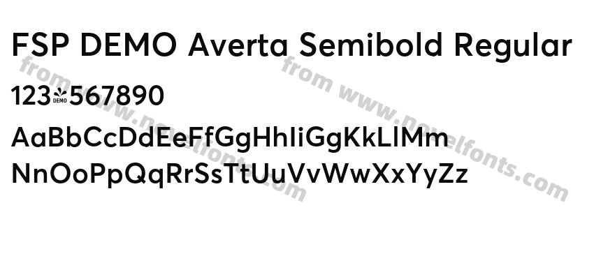 FSP DEMO Averta Semibold RegularPreview