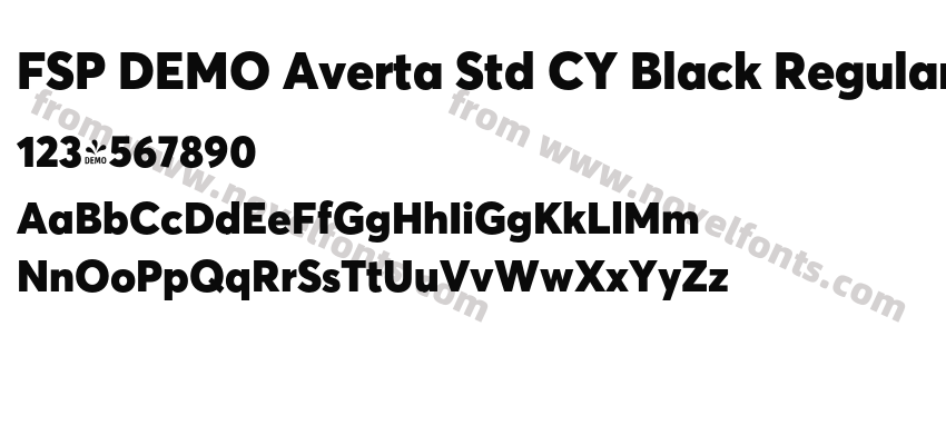 FSP DEMO Averta Std CY Black RegularPreview