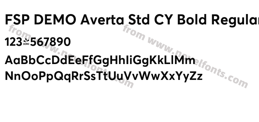FSP DEMO Averta Std CY Bold RegularPreview