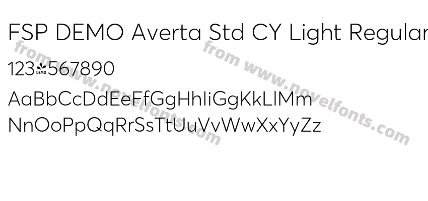 FSP DEMO Averta Std CY Light RegularPreview