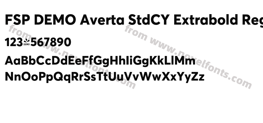 FSP DEMO Averta StdCY Extrabold RegularPreview