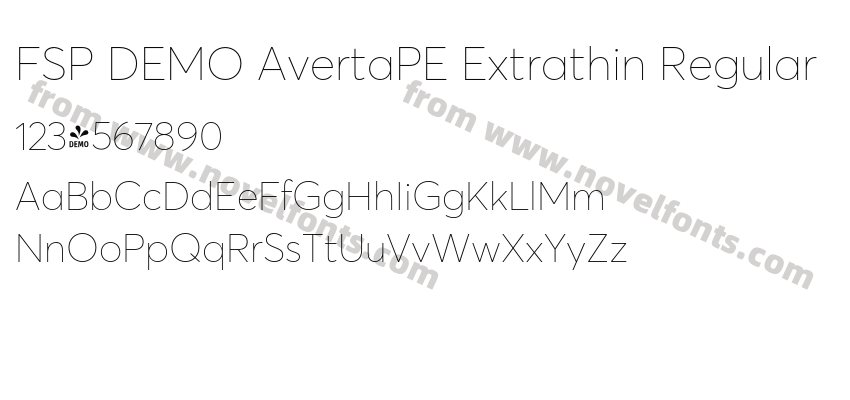 FSP DEMO AvertaPE Extrathin RegularPreview