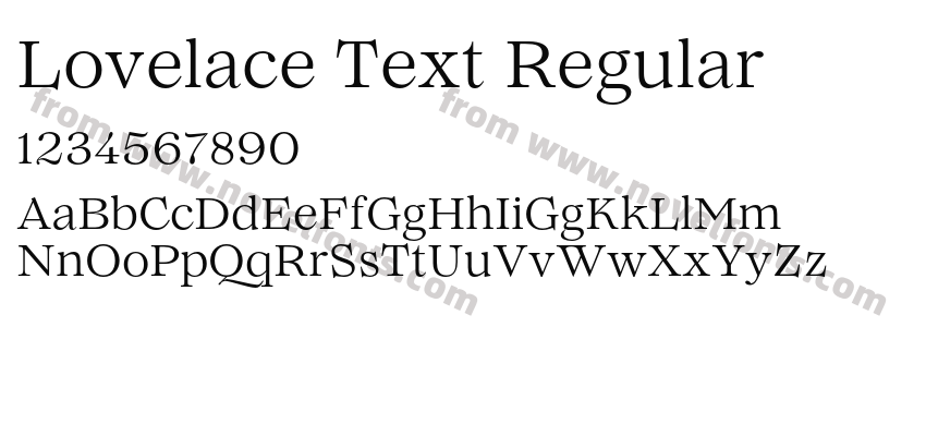 Lovelace Text RegularPreview