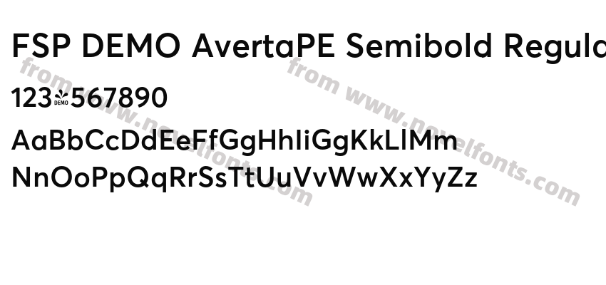 FSP DEMO AvertaPE Semibold RegularPreview