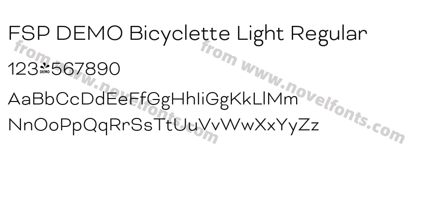 FSP DEMO Bicyclette Light RegularPreview