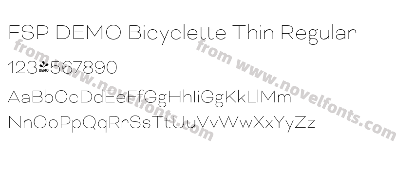 FSP DEMO Bicyclette Thin RegularPreview