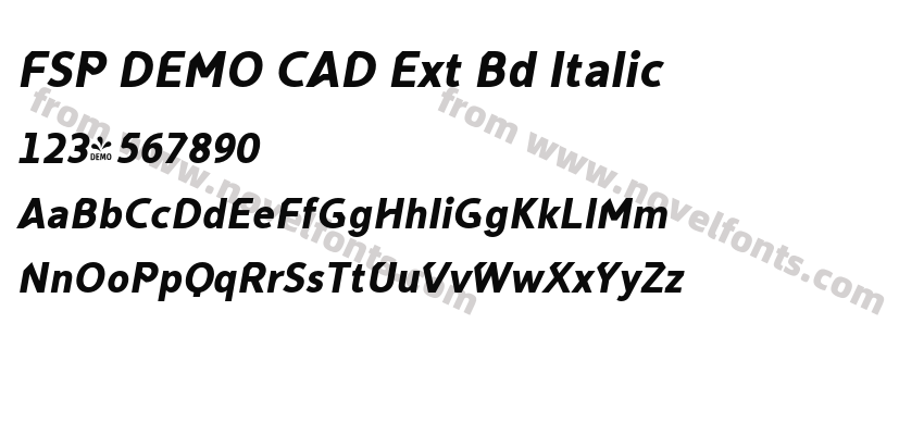 FSP DEMO CAD Ext Bd ItalicPreview