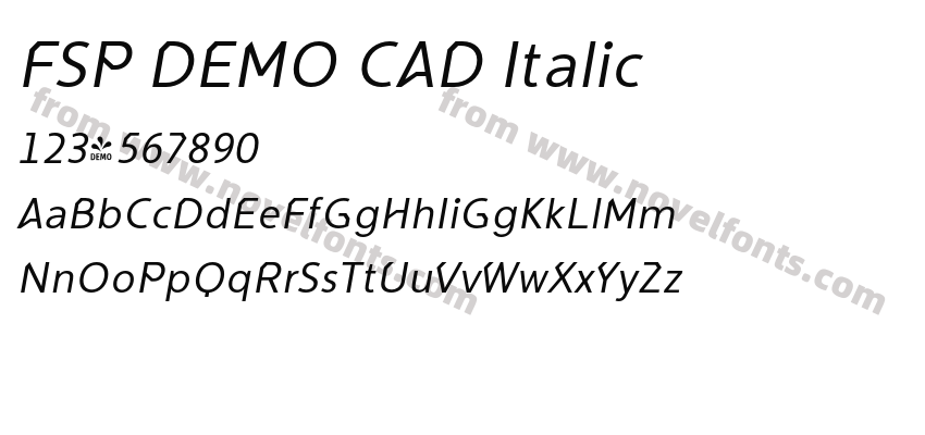 FSP DEMO CAD ItalicPreview