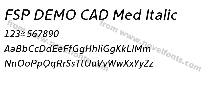 FSP DEMO CAD Med ItalicPreview