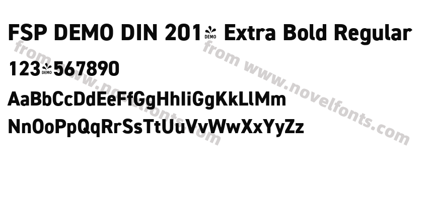 FSP DEMO DIN 2014 Extra Bold RegularPreview
