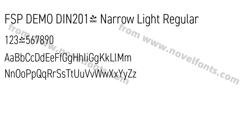 FSP DEMO DIN2014 Narrow Light RegularPreview