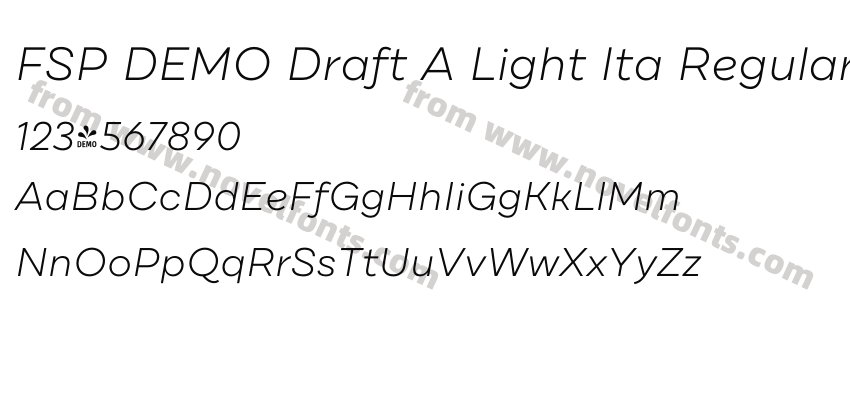 FSP DEMO Draft A Light Ita RegularPreview