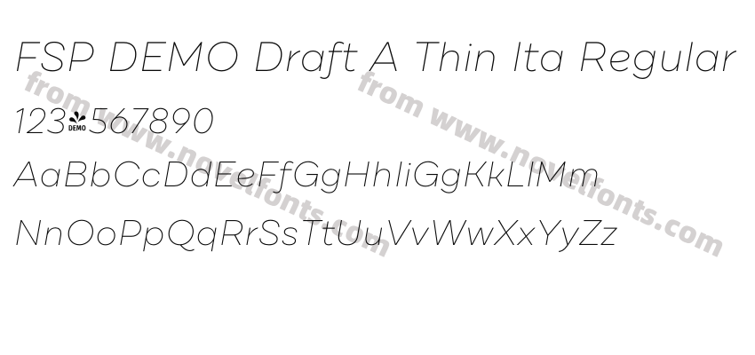 FSP DEMO Draft A Thin Ita RegularPreview