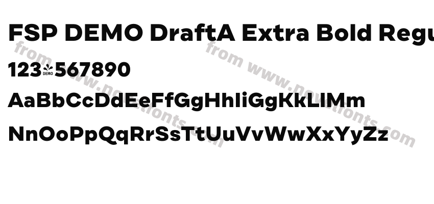 FSP DEMO DraftA Extra Bold RegularPreview