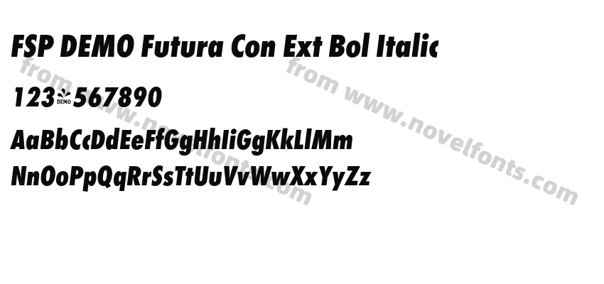 FSP DEMO Futura Con Ext Bol ItalicPreview