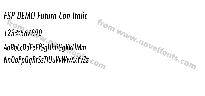 FSP DEMO Futura Con ItalicPreview