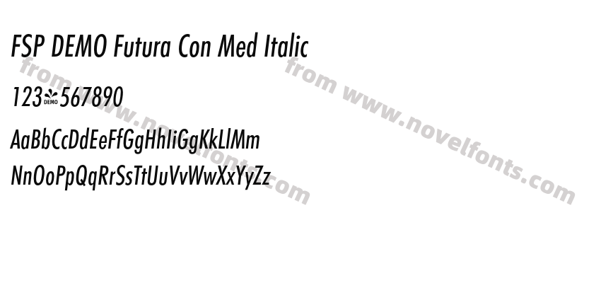FSP DEMO Futura Con Med ItalicPreview