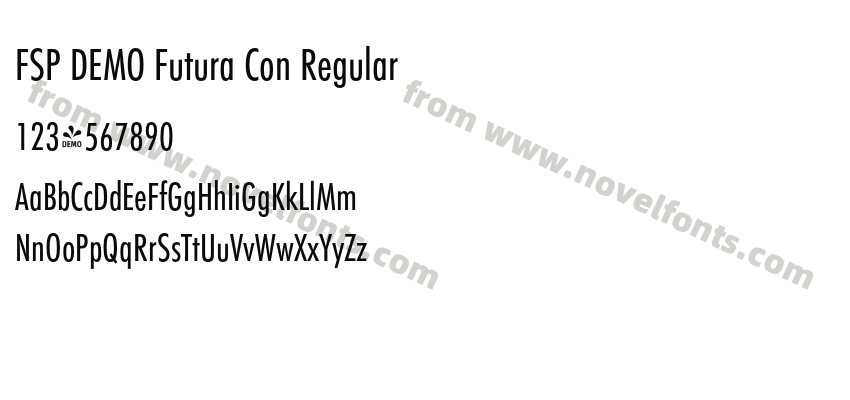 FSP DEMO Futura Con RegularPreview
