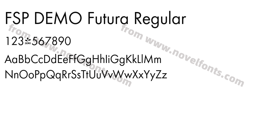 FSP DEMO Futura RegularPreview