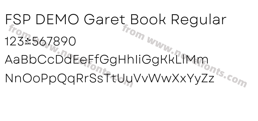 FSP DEMO Garet Book RegularPreview