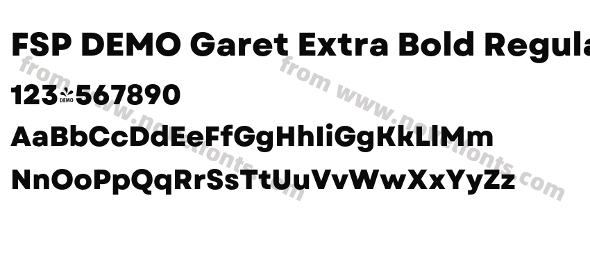 FSP DEMO Garet Extra Bold RegularPreview