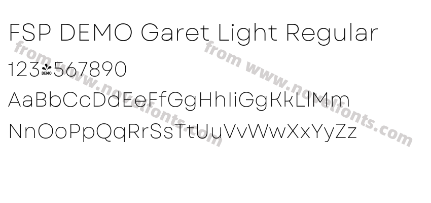 FSP DEMO Garet Light RegularPreview