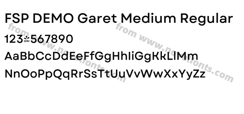 FSP DEMO Garet Medium RegularPreview